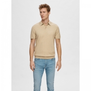 SLHBERG SS KNIT POLO NOOS 187822001 Kelp/
