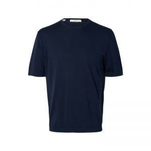 SLMTORINO SS KNIT CREW NECK NO 178814 Navy Bla