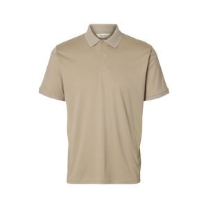 SLMFAVE BUTTON SS POLO NOOS 184679 Oatmeal